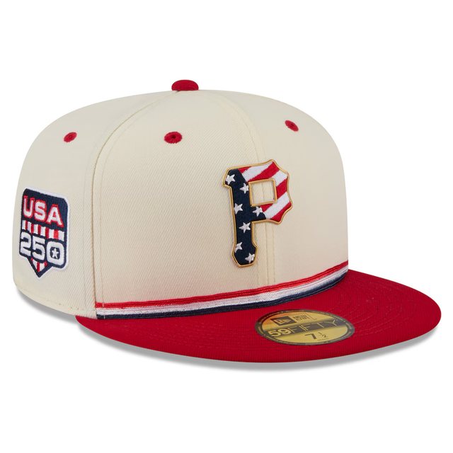 Pittsburgh Pirates 2026 USA 250 Fourth of July 59FIFTY hat