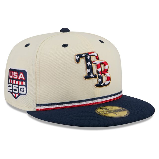 Tampa Bay Rays 2026 USA 250 Fourth of July 59FIFTY hat