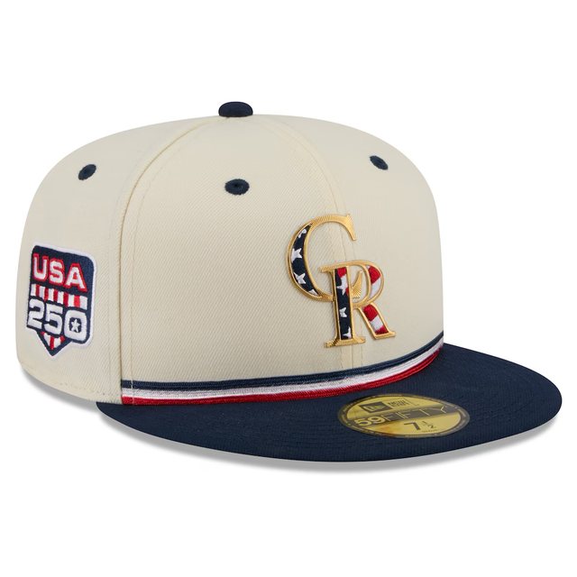 Colorado Rockies 2026 USA 250 Fourth of July 59FIFTY hat