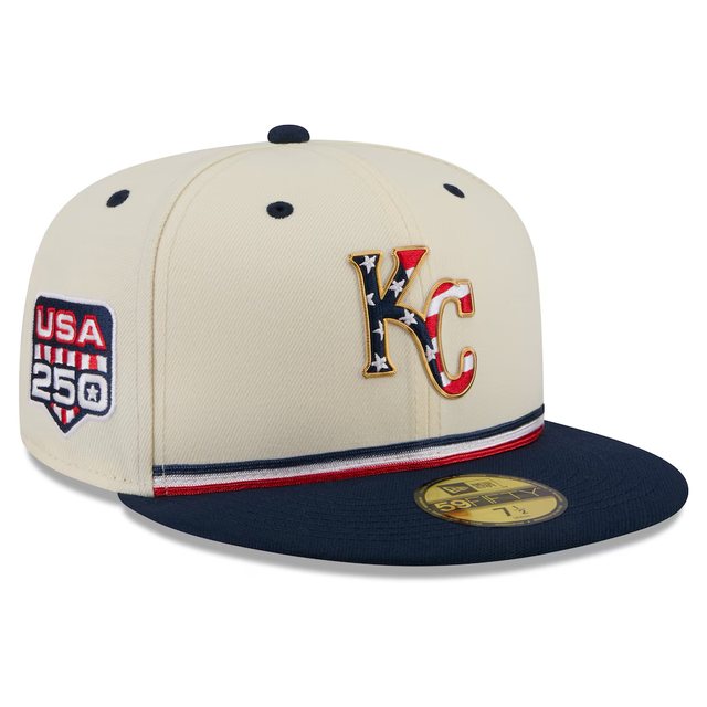 Kansas City Royals 2026 USA 250 Fourth of July 59FIFTY hat