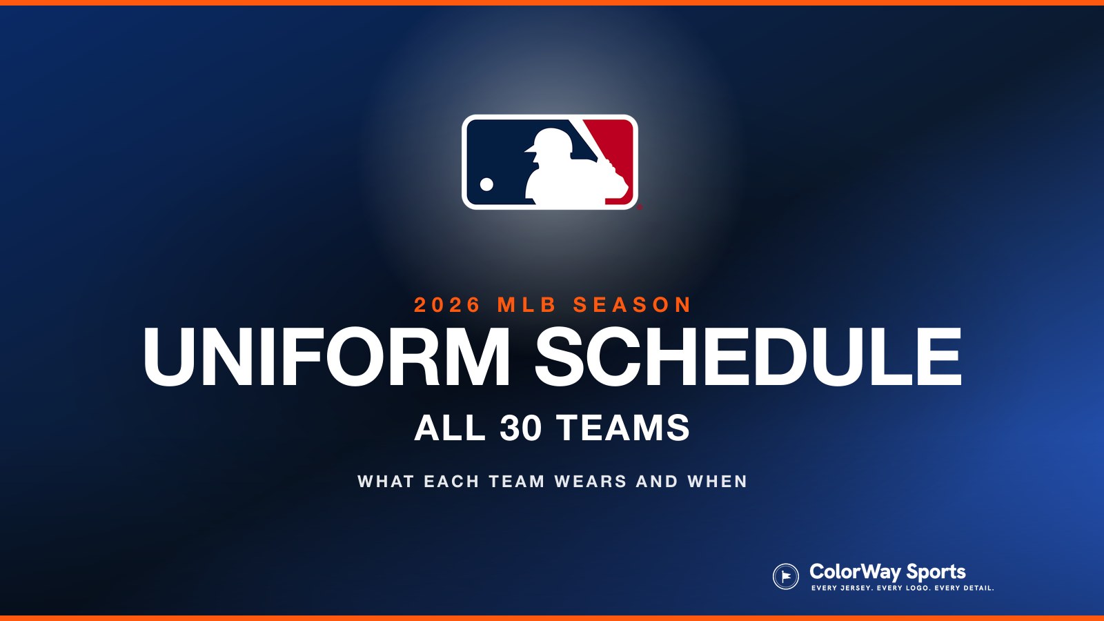 MLB Uniform Schedule 2026: What Every Team Wears and When